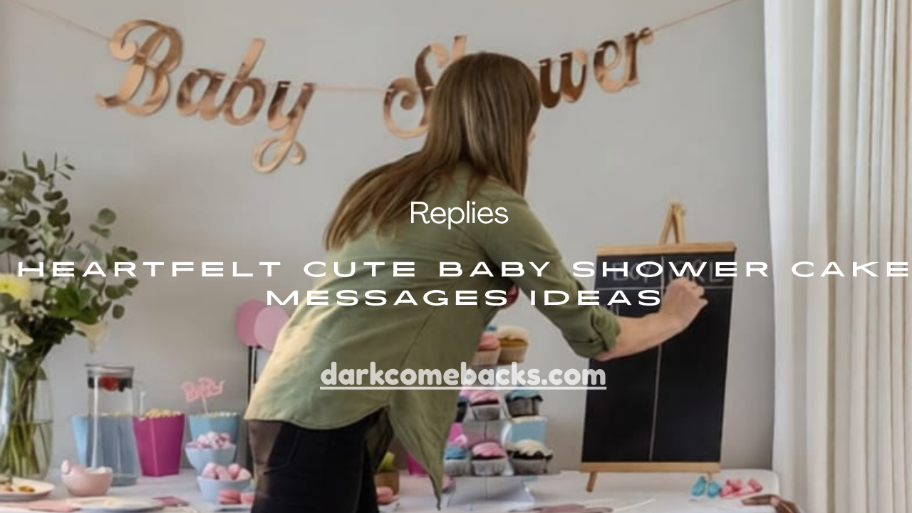 Baby Shower Cake Messages