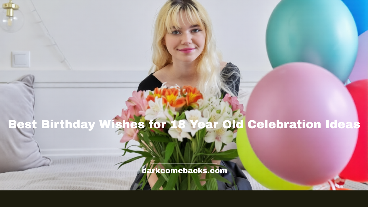 Birthday Wishes for 18 Year Old