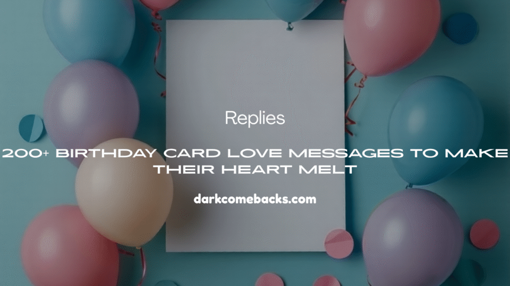Birthday Card Love Messages