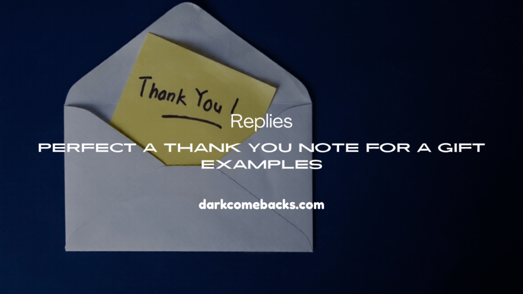 a Thank You Note 
