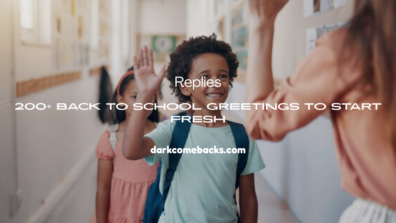 Back to School Greetings