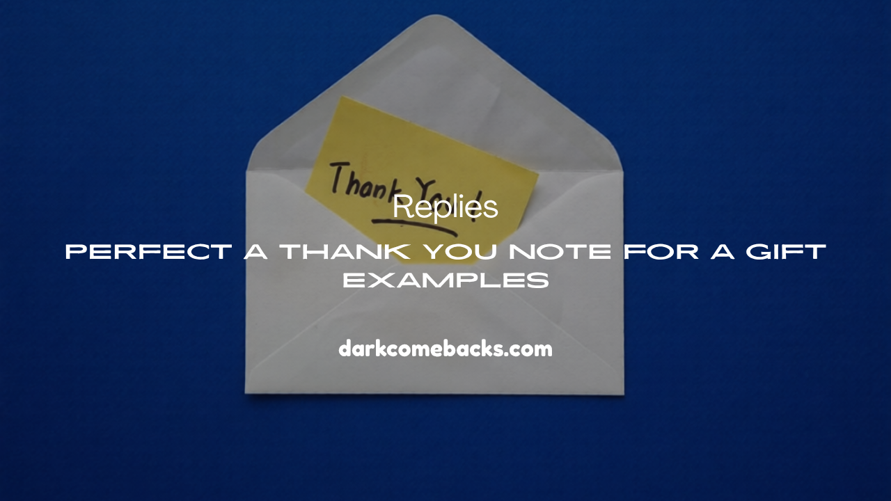 a Thank You Note