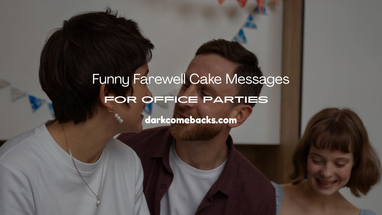 Farewell Cake Messages