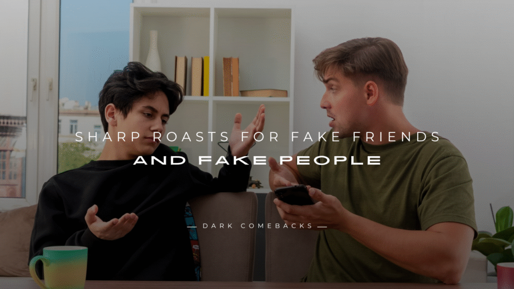 Sharp Roasts for Fake Friends