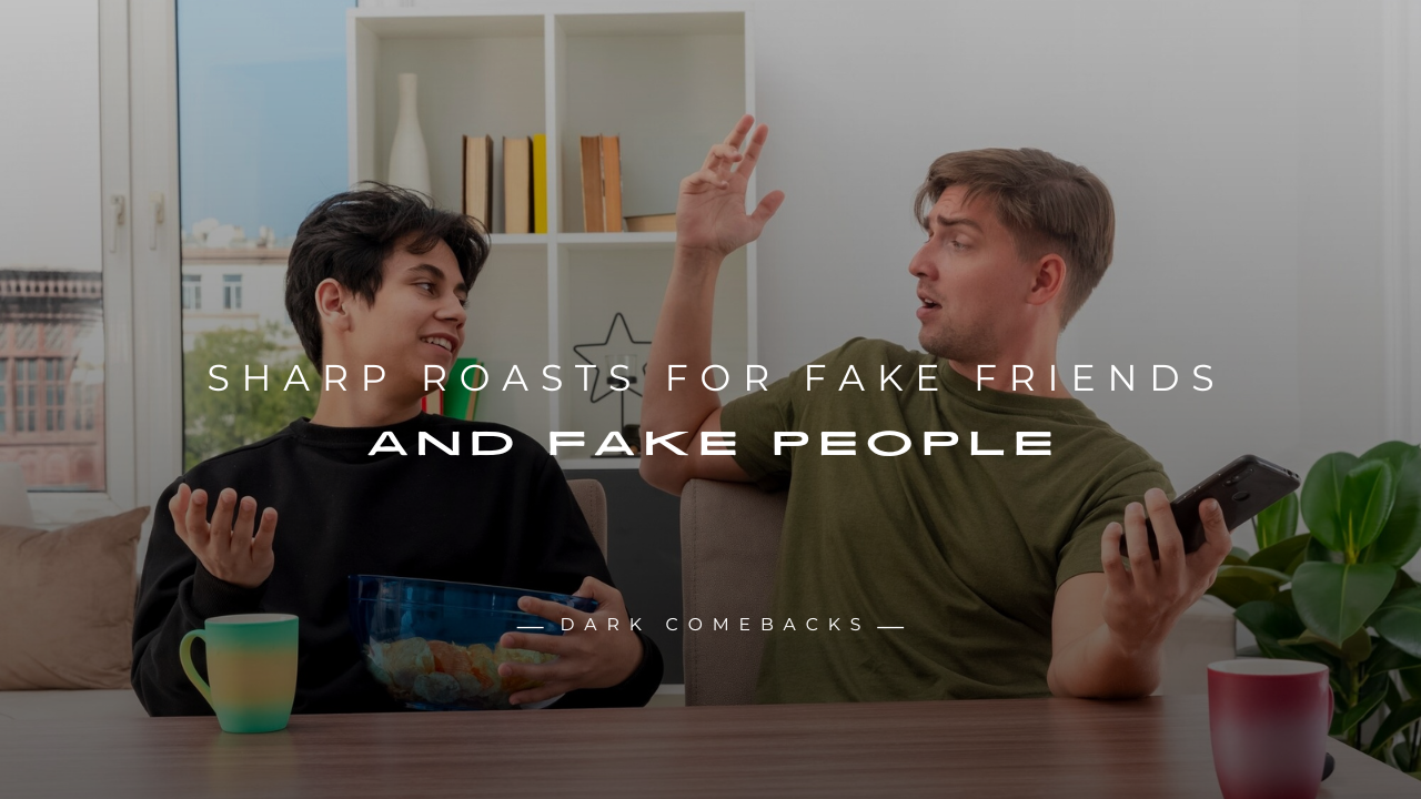 Sharp Roasts for Fake Friends